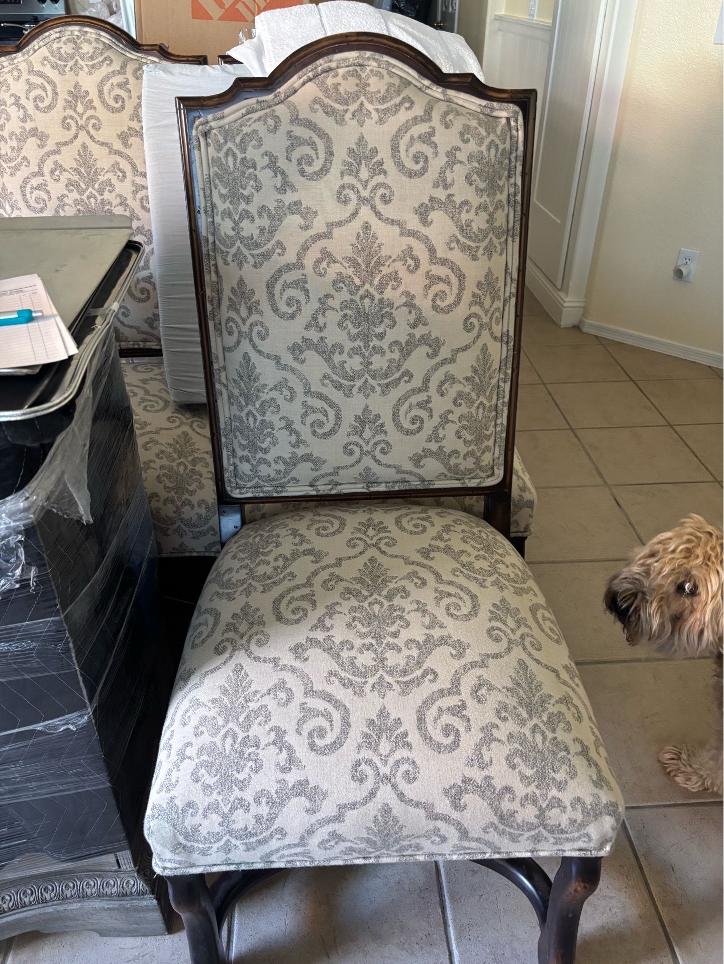 Taupe design dinning chairs