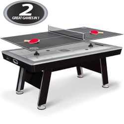 NHL 80” Power Play 2-in-1 Air Hockey Table with Table Tennis Top
