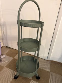 Green rolling cart