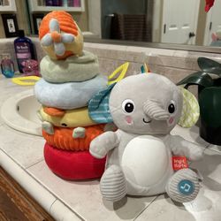 Plush Ring Stacker And Elephant