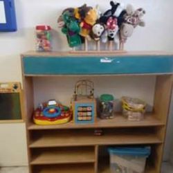 Puppet Show Center With Chalkboard 