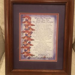 For All Those Red Hat Ladies - The Motto Framed and New Purses 