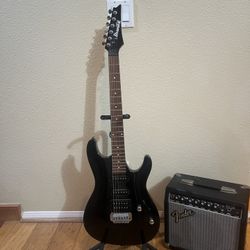 Ibanez Gio Guitar (Brand New) W/ Fender Amp 