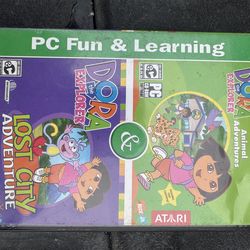 Atari Dora The Explorer Animal Adventure & Lost City Adventure