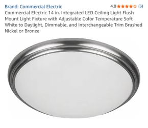 Commercial Electric 14 in. LED Flush Mount Ceiling Light