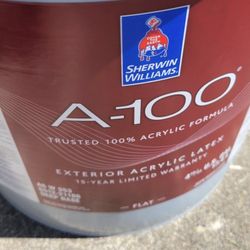 Exterior Paint .Opened Bucket Urban Bronze , Left 2.5 Gallons 