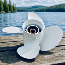 New Propeller Outboard by Boatman 13x17 4 Blade Compatible with Yamaha Boat Engines