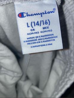 Kids large Grey champion sweats