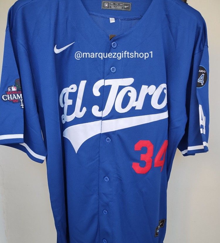 Men's Valenzuela Dodgers Jersey (XL)