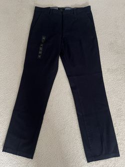 New With Tags Banana Republic Kentfield Pant Straight Fit 35 X 34 Heather Navy