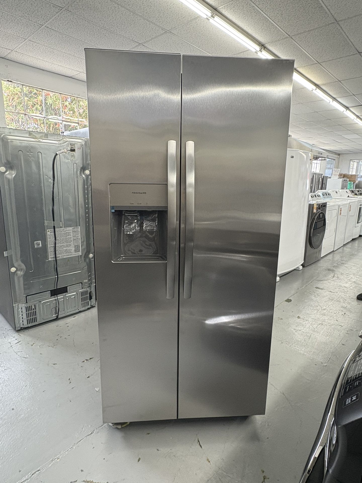 Frigidaire 36 in. 26 cu. ft. Standard Depth Side by Side Refrigerator in Stainless Steel