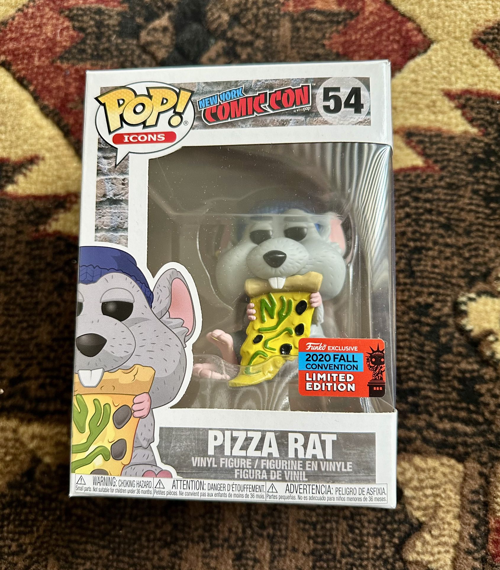 Funko Pop! Icons NYCC 2020 Pizza Rat #54 Fall Convention 