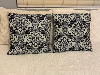 Black/White Paisley Pillows