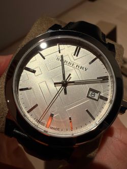 Burberry The City Watch BU9008 - 38mm, Black Leather Strap, New with Tags & Box