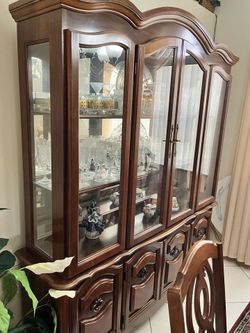 Dining Table & China Cabinet for Sale
