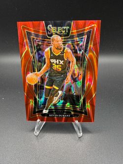 Kevin Durant 2024-25 Panini Select Red Prizm Card numbered  1/65