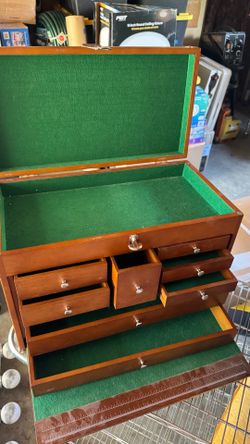 Trinity Tool Chest Model  TWM-3501 8 Felt Lined Drawers Jewelry Box