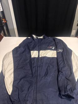 Vintage 2000s New England Patriots Reebok NFL On Field Nylon Jacket Mens L