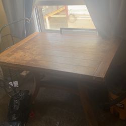 Wood Kitchen Table 