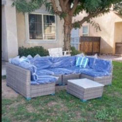Seven piece patio furniture set outdoor patio furniture brand new patio sofa set 🚎🆕