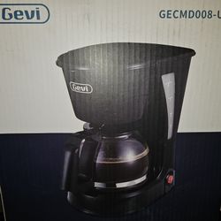 Gevi 4 Cups Small Coffee Maker, Compact Coffee Machine with Reusable Filter, Warming Plate and Coffee Pot for Home and Office