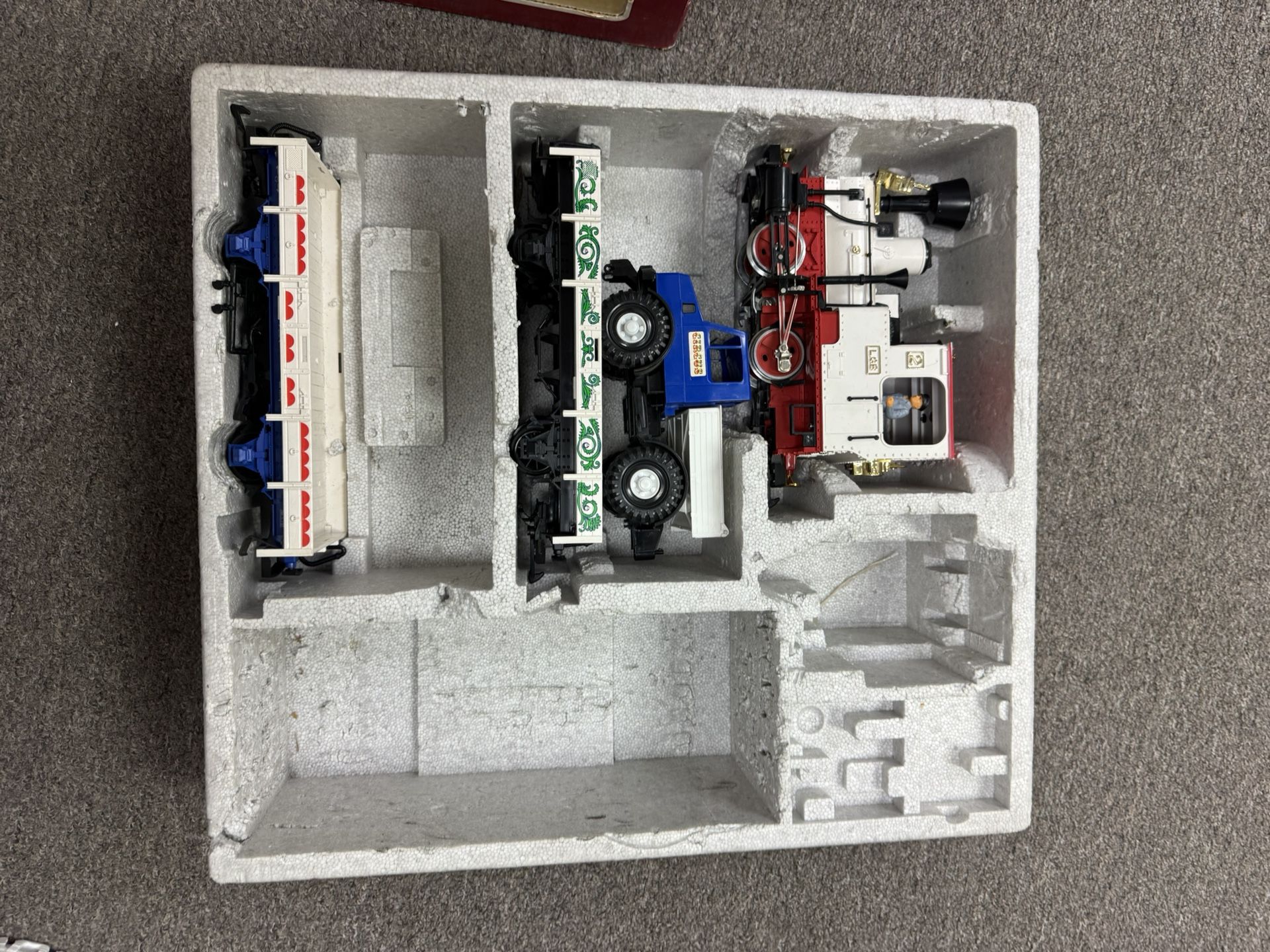 LGB Locomotive And Two Cars