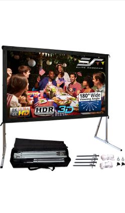 New Elite Screens Yard Master 2, 100-INCH