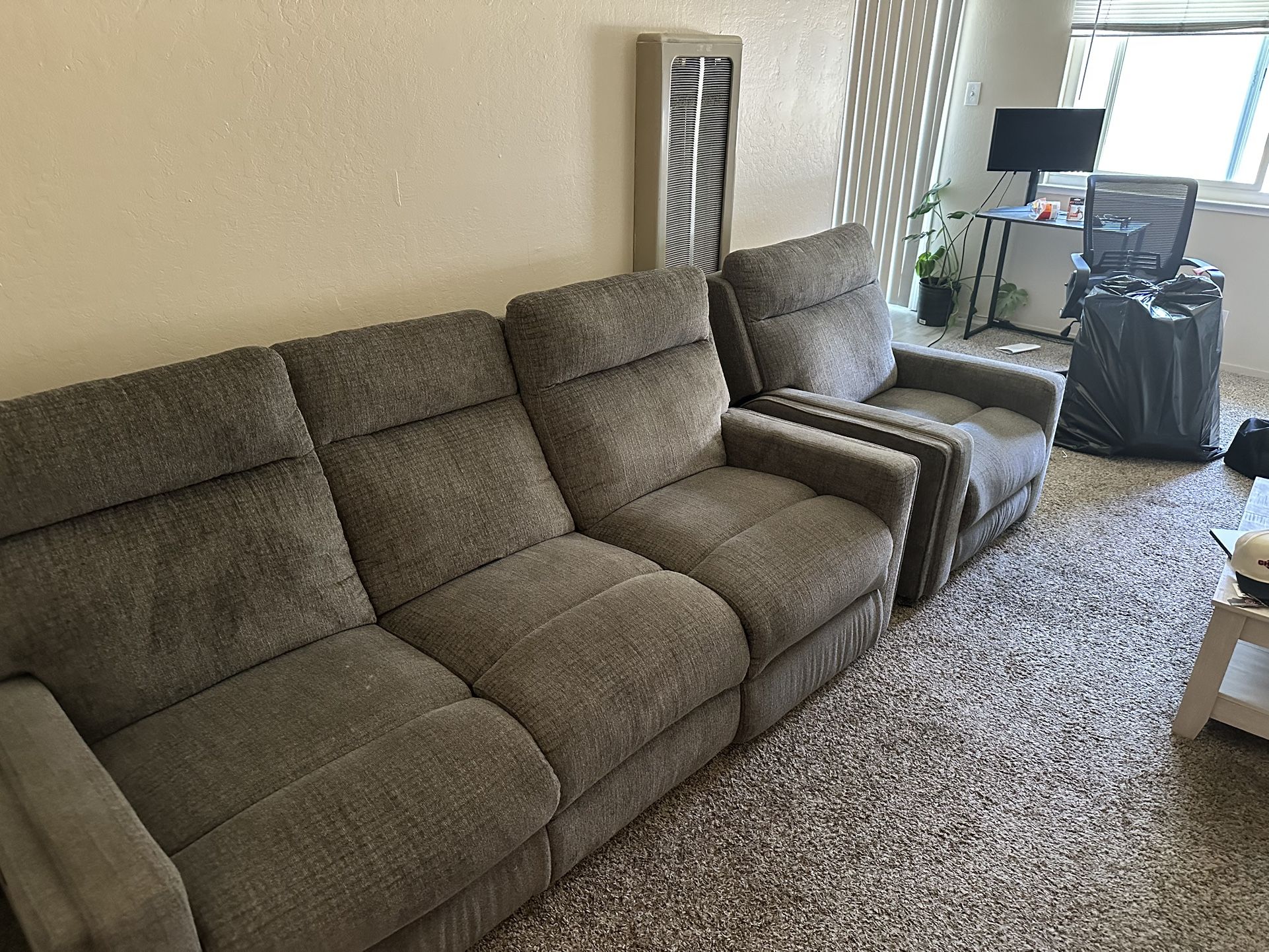 Living Spaces Grey Couches
