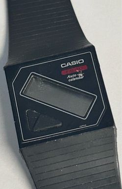 Vintage Casio FS-10 Watch Men 26mm Black Dial digital rare model