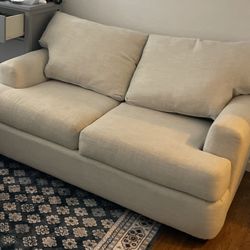 Beige Loveseat