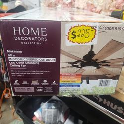 Home Decorators Collection
Makenna 60 in. Indoor/Outdoor Matte Black Ceiling Fan with Integrated LED with Light Kit, DC Motor and Remote