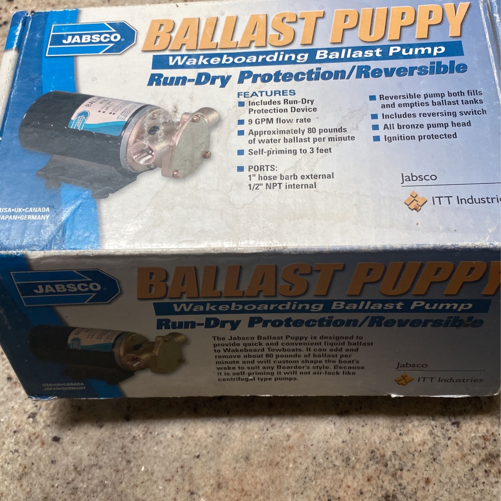 Jabsco Ballast Puppy Wakeboarding Ballast ..pump