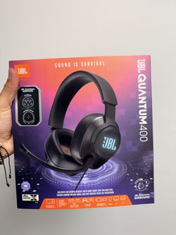 JBL Quantum 400 Gaming Headset, unos audÃfonos gamer con micrófono.