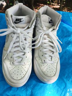 Nike High-Top White Leather Sneakers