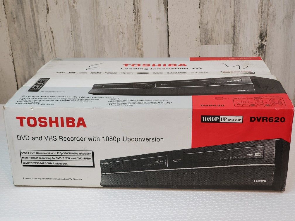 Toshiba DVR620 DVD and VHS Recorder