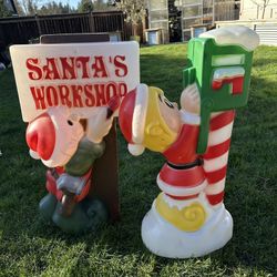 Christmas Blow Mold - Santa’s Workshop Elf