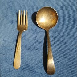 Silver Plated Fork&Spoon 