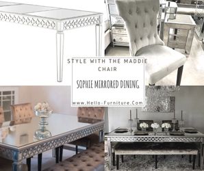 NEW Sophie Mirrored Dining Table for Sale in Whittier CA OfferUp