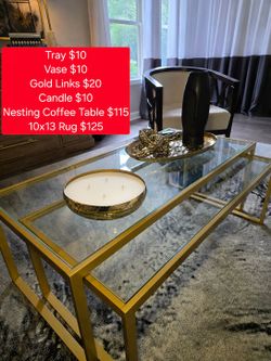 Coffee Table and Accessories