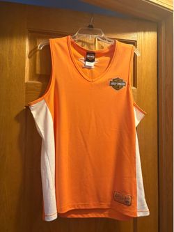 Harley-Davidson Orange Tank Top with White Side Panels size  XXL