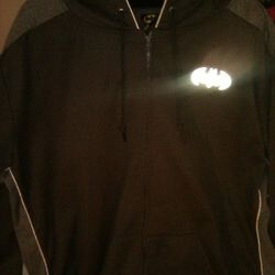 Batman 2xL Dry Fit Hoodie Light Weight Jacket Like New