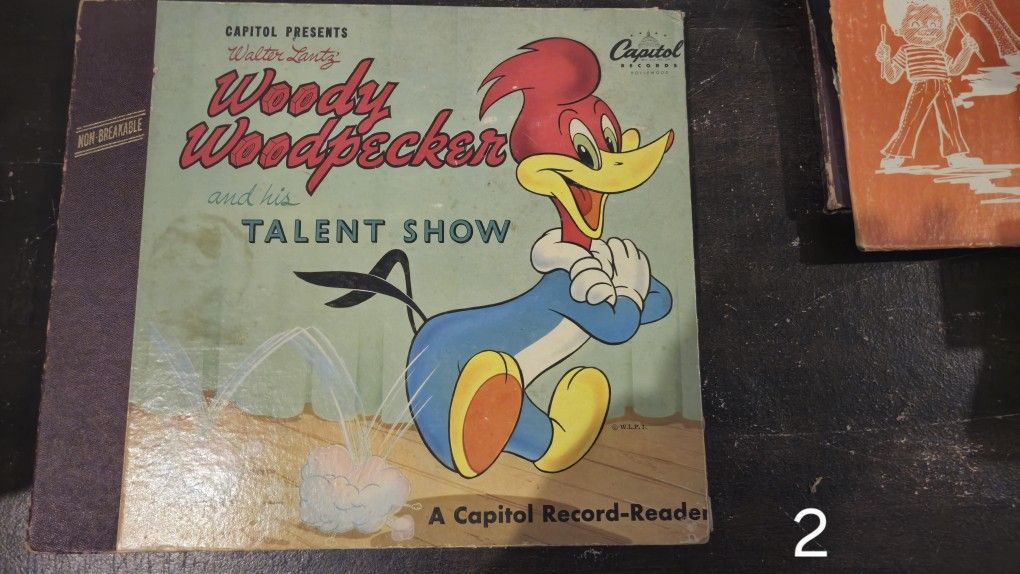 vintage Read Along Disney Books On Vinyl