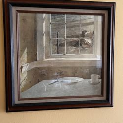 Wyeth STYLE Print, nicely framed but no visible signature