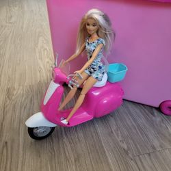 Barbie Scooter & Doll Playset