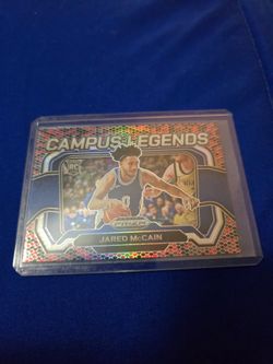 Jared McCain Panini Prizm Campus Legends Rookie Card snake skin