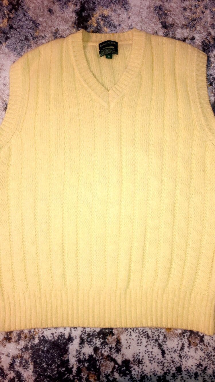 Saville Row Brand Sleeveless Yellow Vest