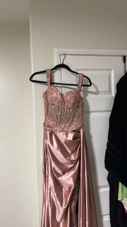 Elegant dusty rose dress