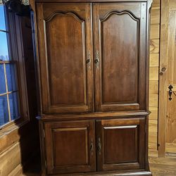 Armoire or TV Stand - Solid Wood Mahogany