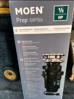 NEW 1/2 HP MOEN GARBAGE DISPOSAL