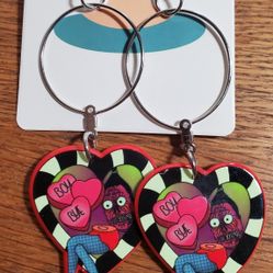 BEETLEJUICE QUOTES EARRINGS